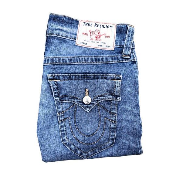 TRUE Religion Jeans Size 31 ROCCO Blue - Picture 1 of 9
